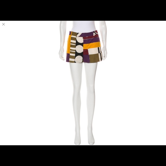 Marni Printed Mid-Rise Shorts - Picture 1 of 3